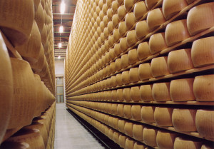 Parmigiano-Reggiano-magazzino